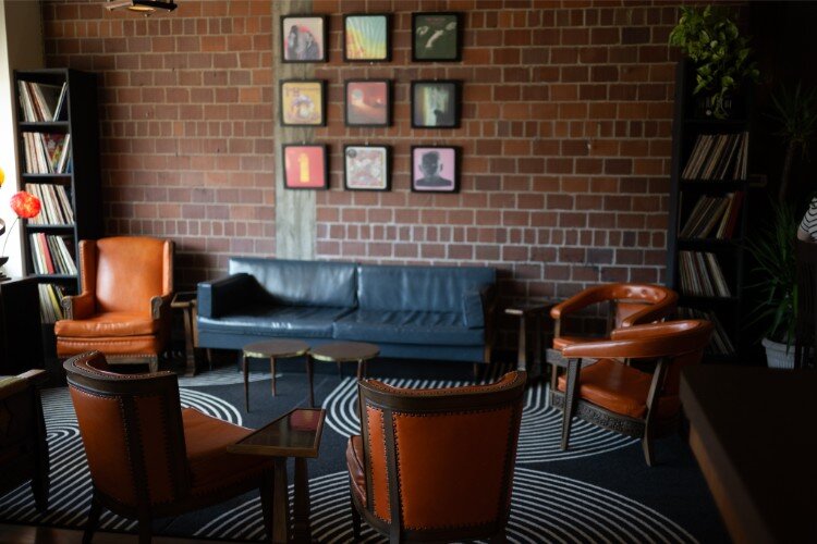 The lounge area of Hi Hat Social.