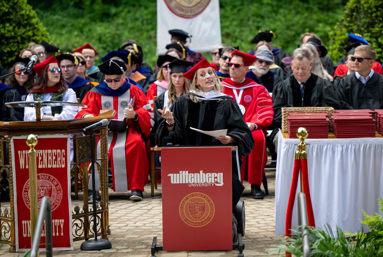 Wittenberg University celebrated its 2024 Commencement Exercises in the traditional picturesque outdoor setting on Saturday, May 11.