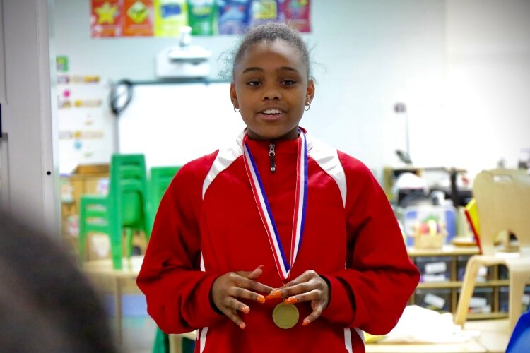 Students at Fulton Elementary School recently learned about figures in black history by dressing up as athletes, judges, and poets.