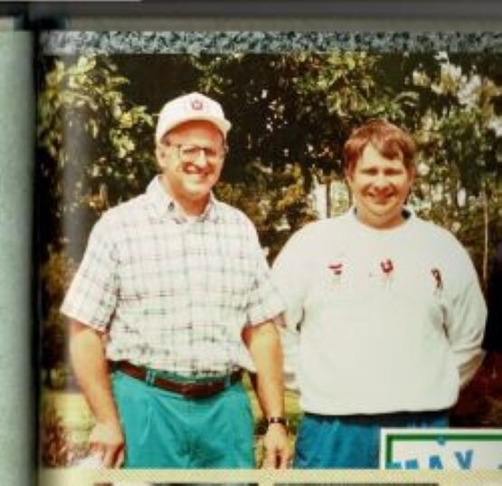 Scott Yeazell (left) and Mr. Heaton (right).